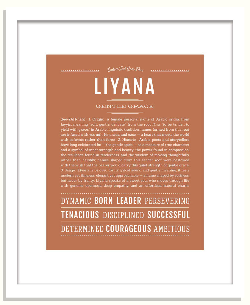 Liyana | Name Art Print