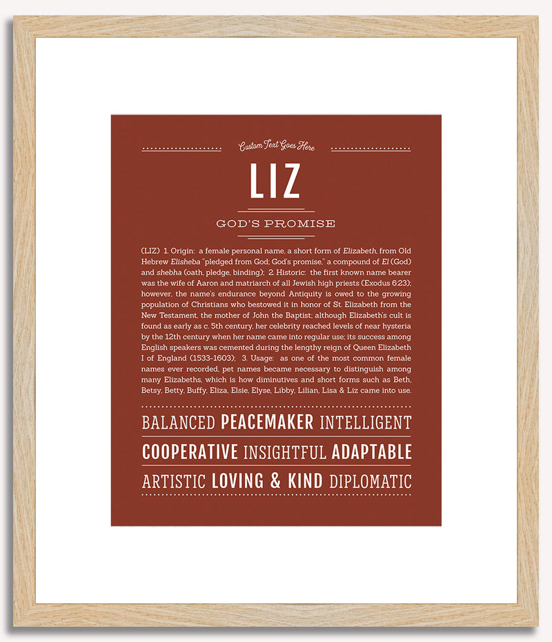 Liz | Name Art Print