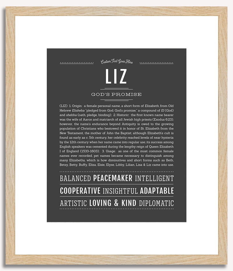 Liz | Name Art Print