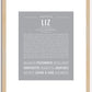 Liz | Name Art Print