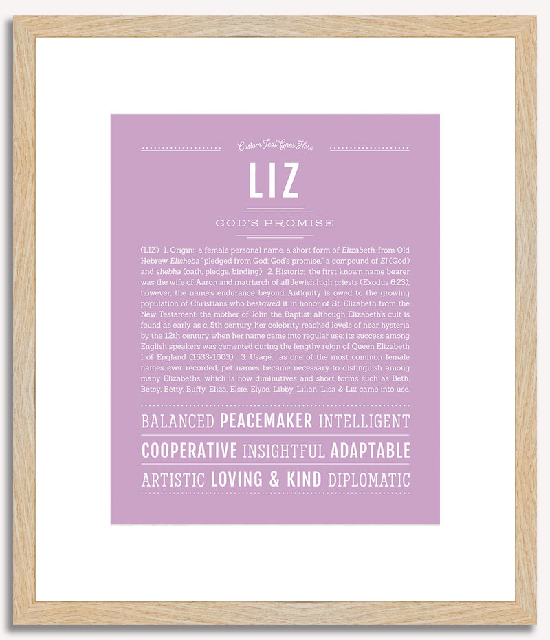 Liz | Name Art Print