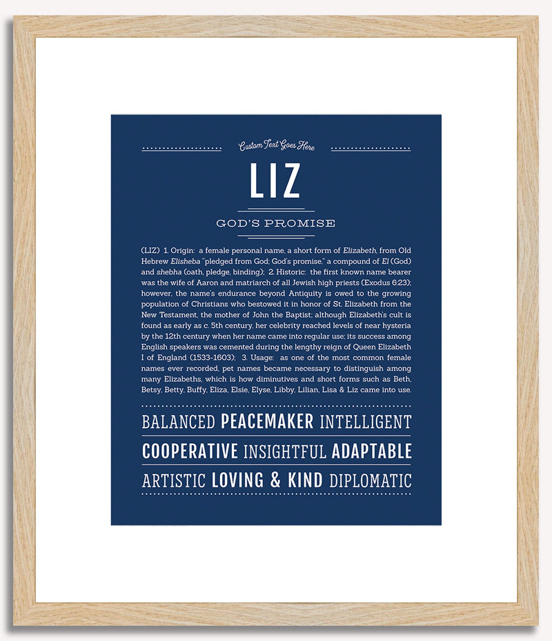 Liz | Name Art Print