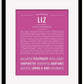 Frame Options | Dark Pink | Black Frame, Matted