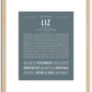 Liz | Name Art Print