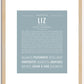 Liz | Name Art Print