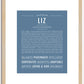 Liz | Name Art Print