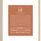 Liz | Name Art Print