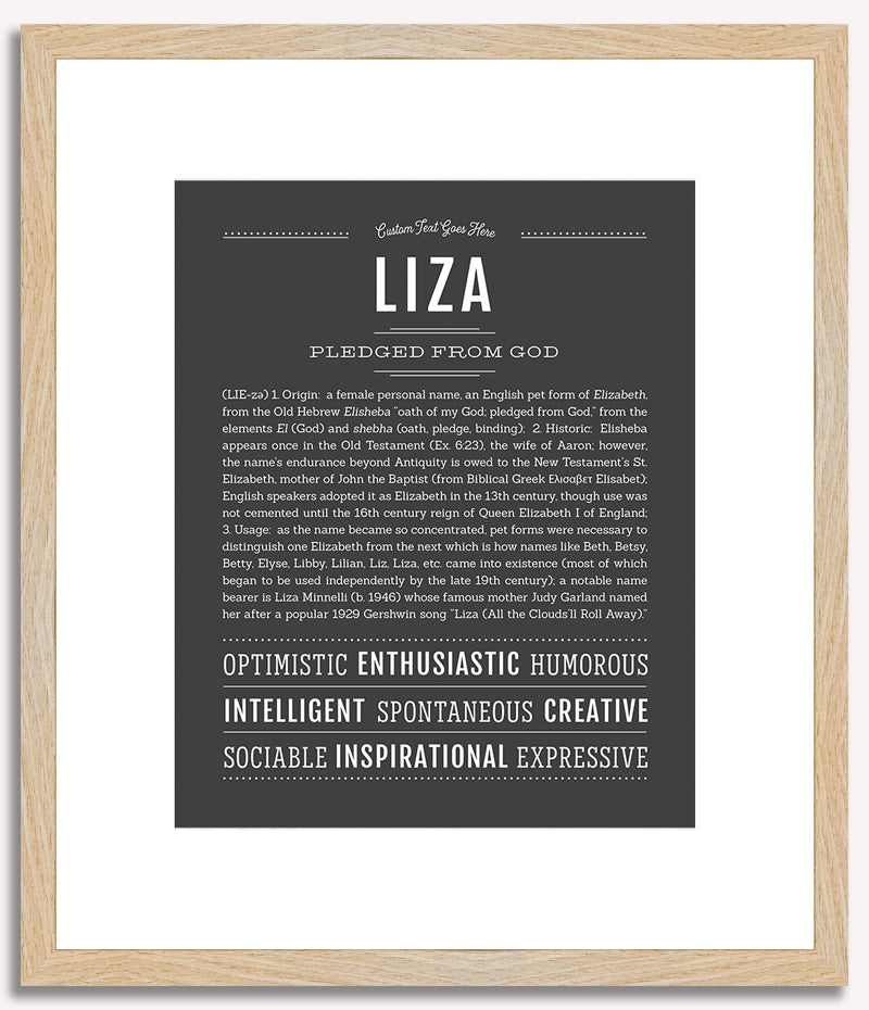 Liza | Name Art Print