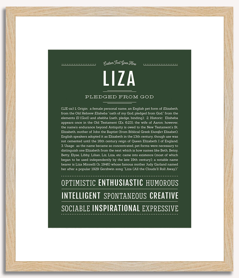 Liza | Name Art Print