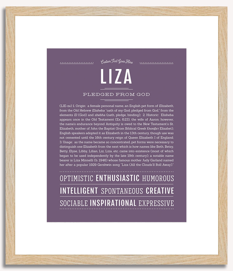 Liza | Name Art Print