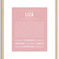 Liza | Name Art Print