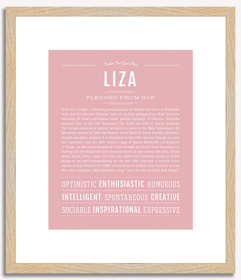 Liza | Name Art Print