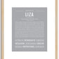 Liza | Name Art Print