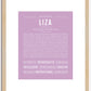 Liza | Name Art Print