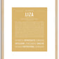 Liza | Name Art Print