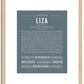 Liza | Name Art Print