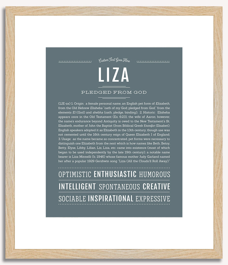 Liza | Name Art Print