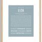 Liza | Name Art Print