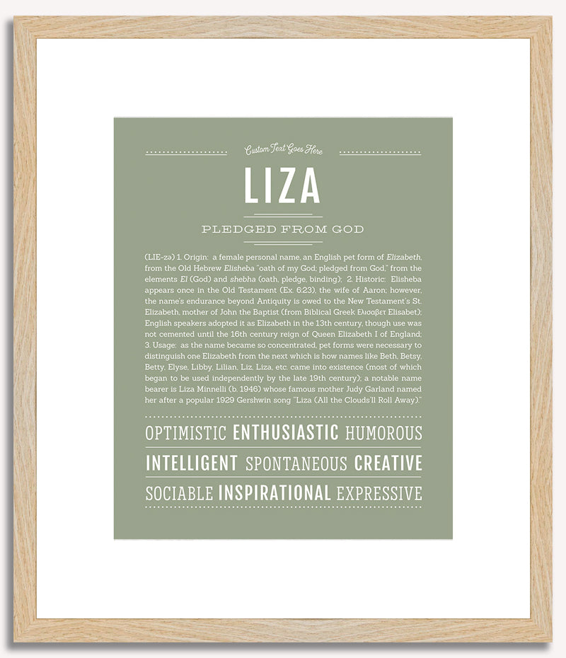 Liza | Name Art Print