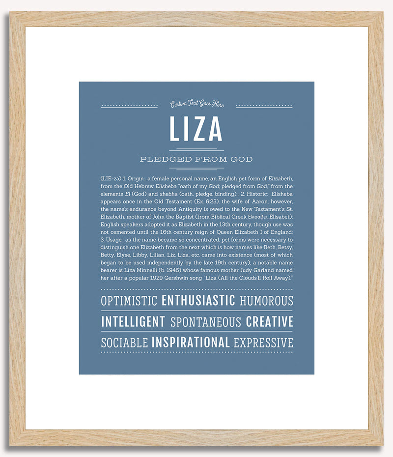 Liza | Name Art Print