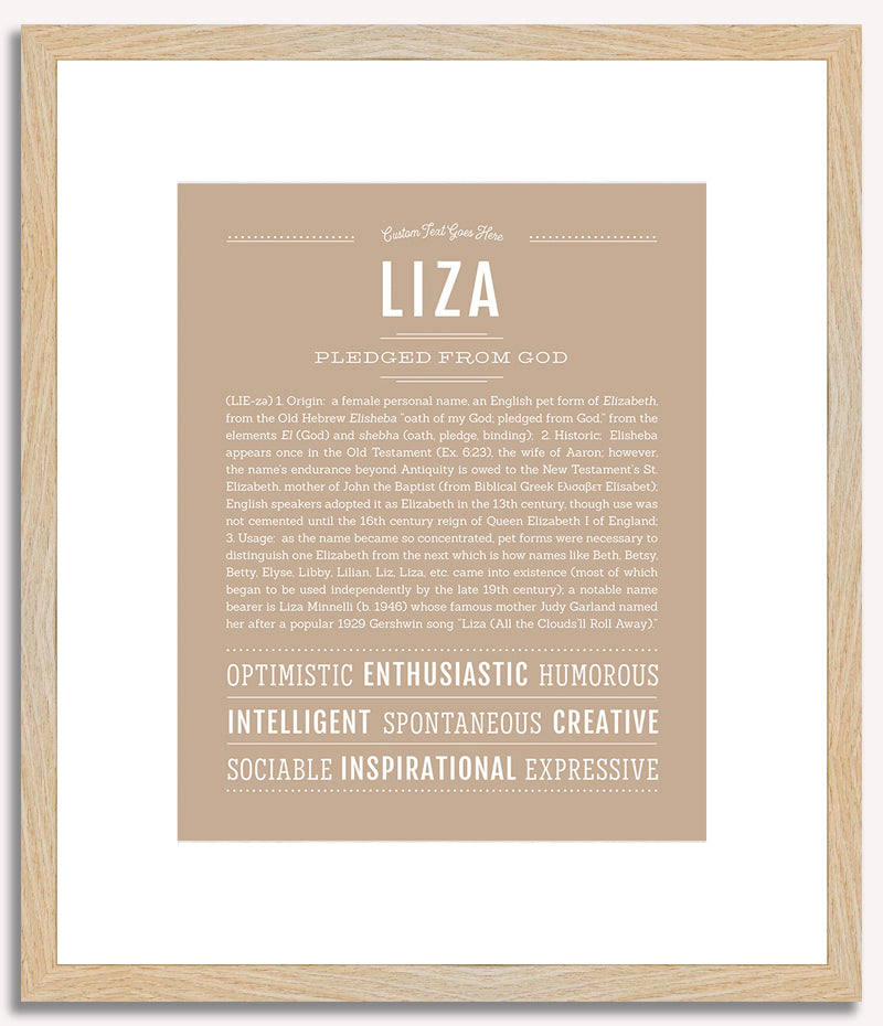 Liza | Name Art Print