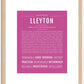 Lleyton | Name Art Print