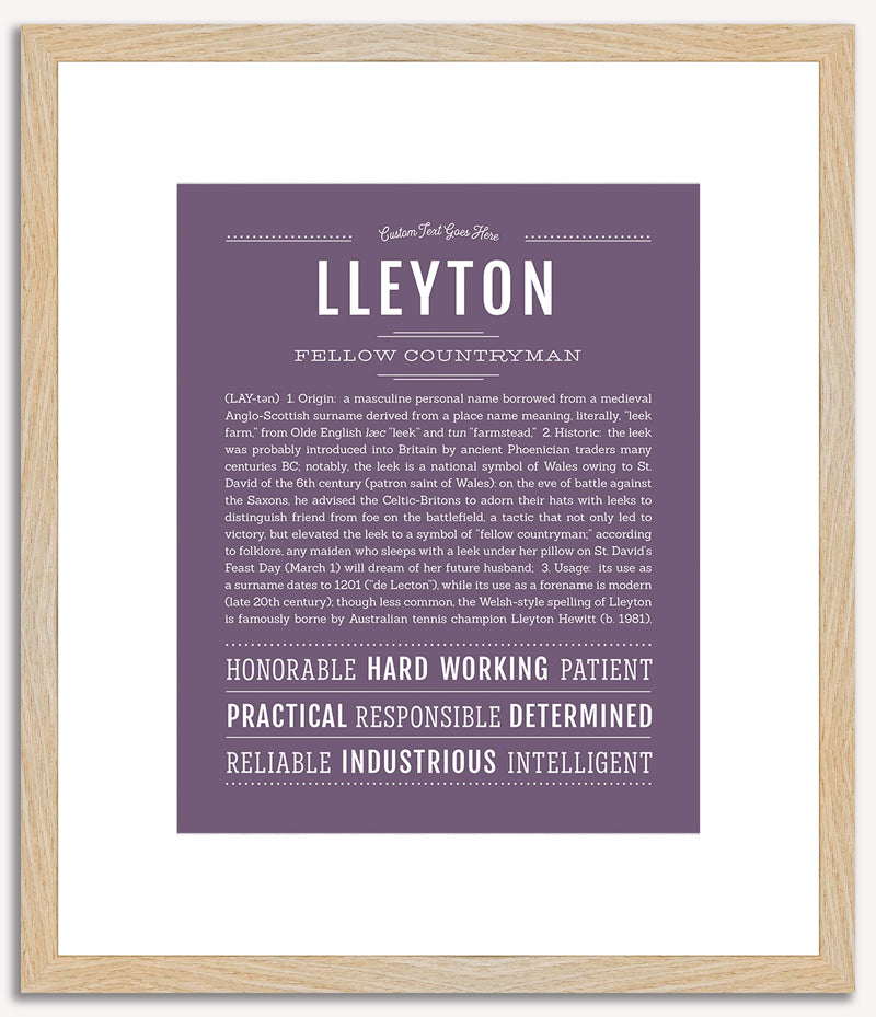 Lleyton | Name Art Print