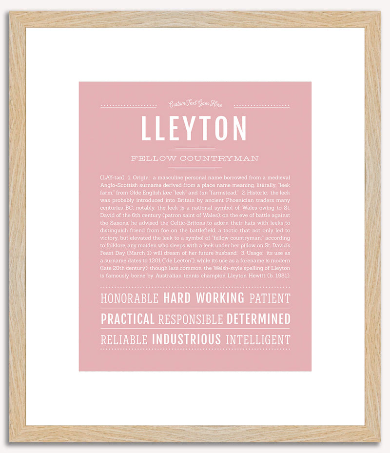 Lleyton | Name Art Print