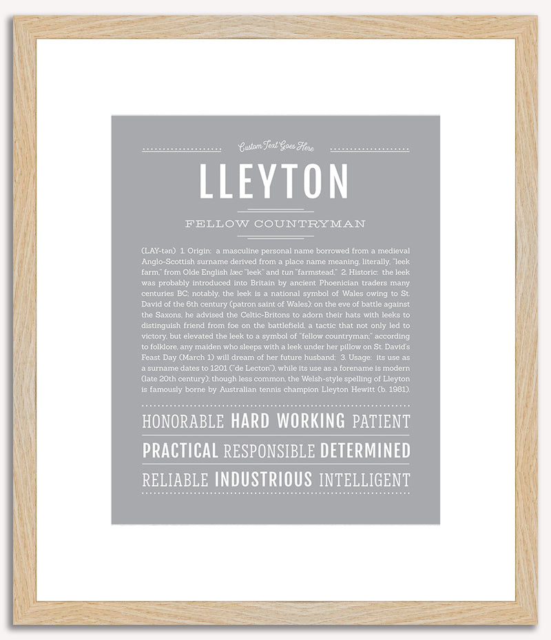 Lleyton | Name Art Print