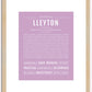 Lleyton | Name Art Print