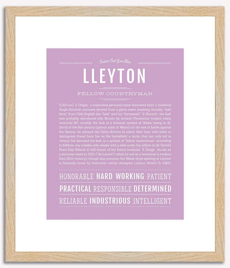 Lleyton | Name Art Print