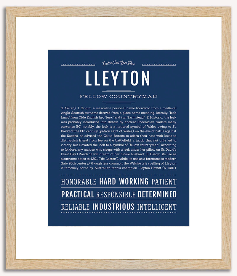 Lleyton | Name Art Print