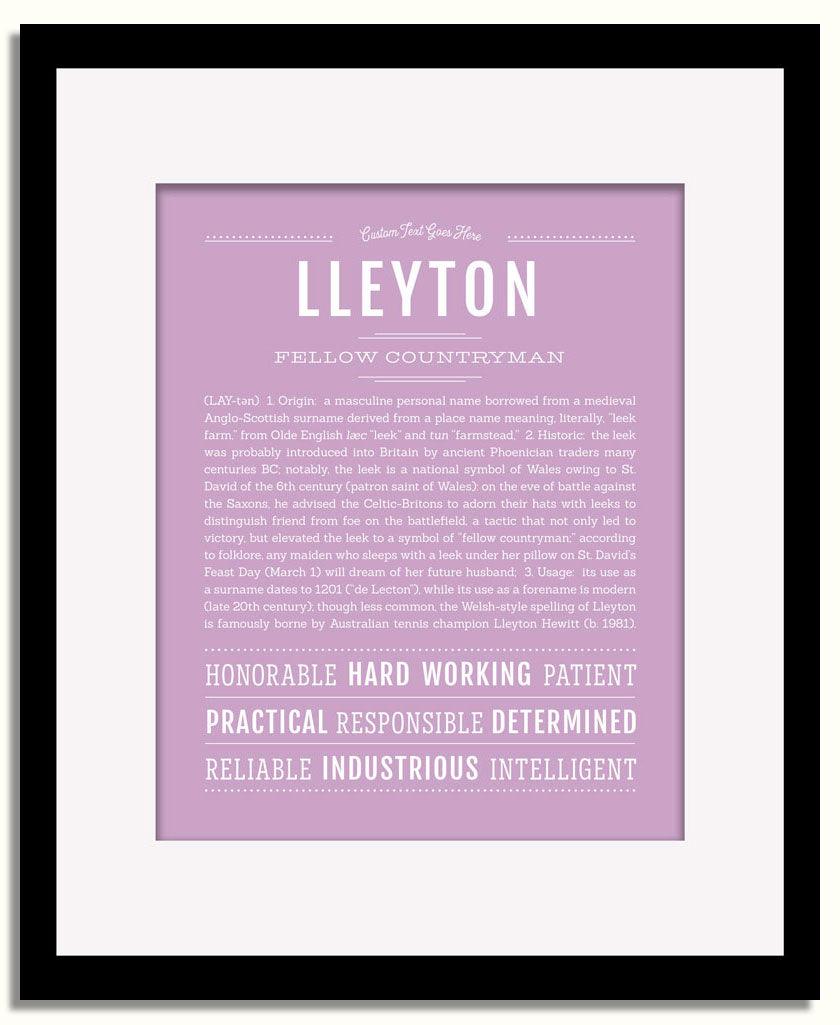 Frame Options | Lilac | Black Frame, Matted