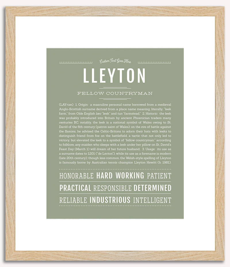 Lleyton | Name Art Print