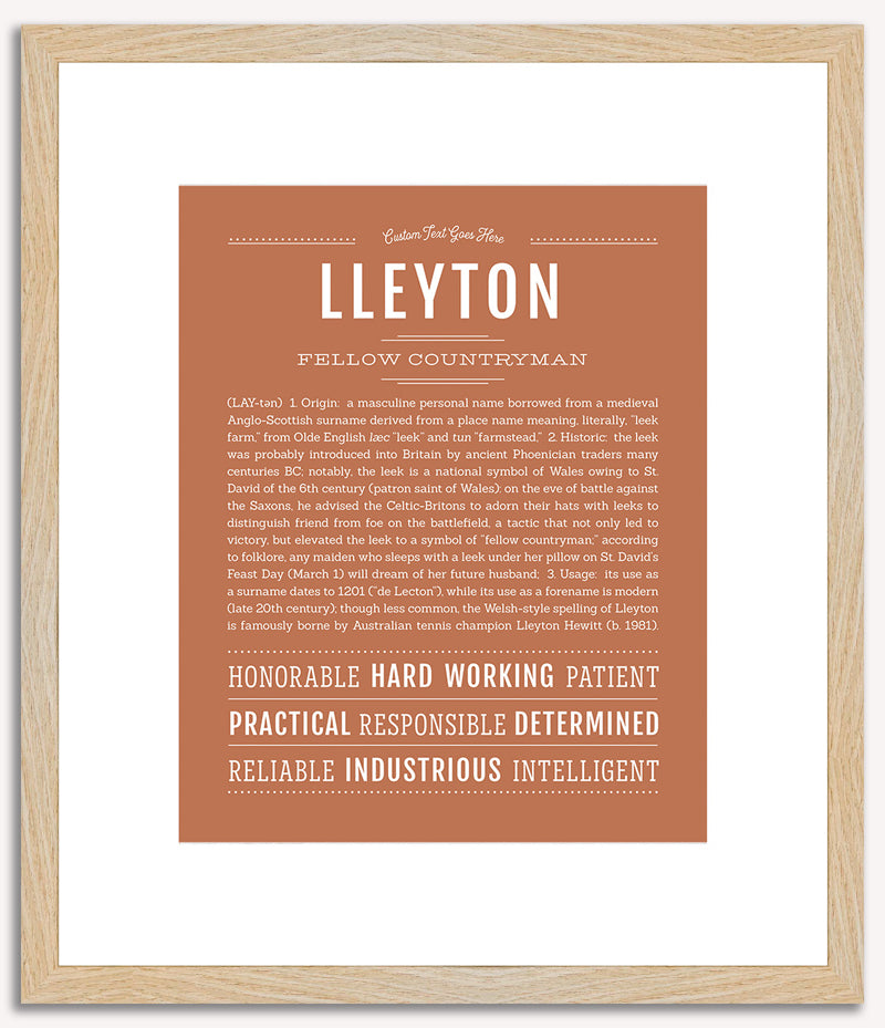 Lleyton | Name Art Print