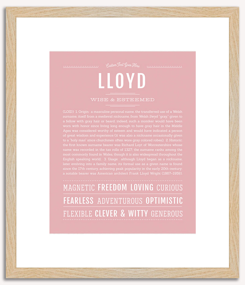 Lloyd | Name Art Print