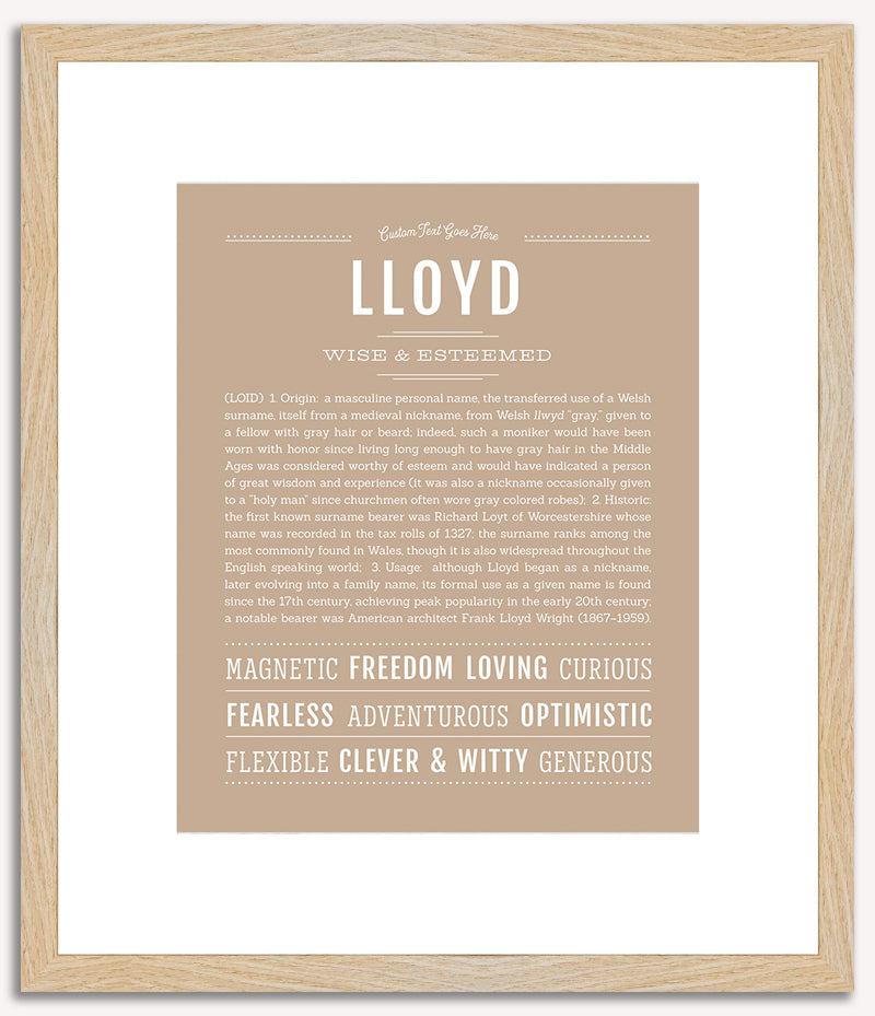 Lloyd | Name Art Print