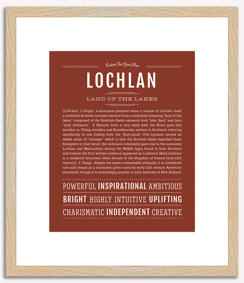 Lochlan | Name Art Print