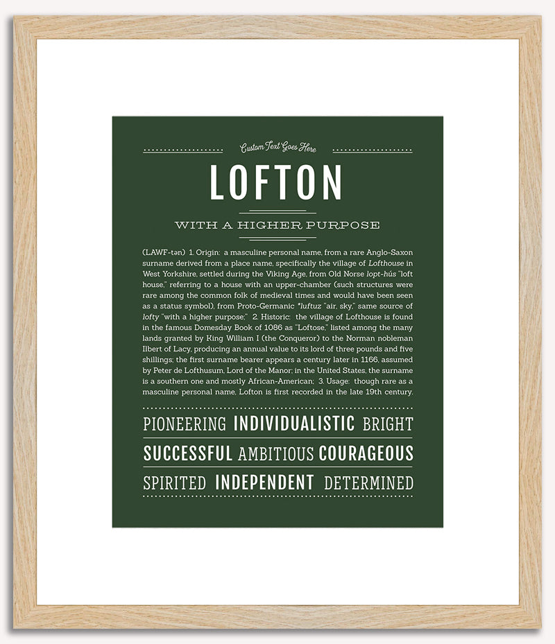 Lofton | Name Art Print