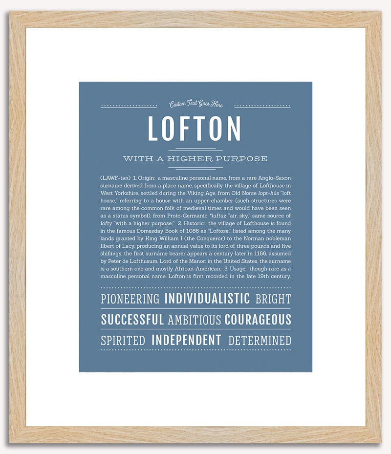 Lofton | Name Art Print