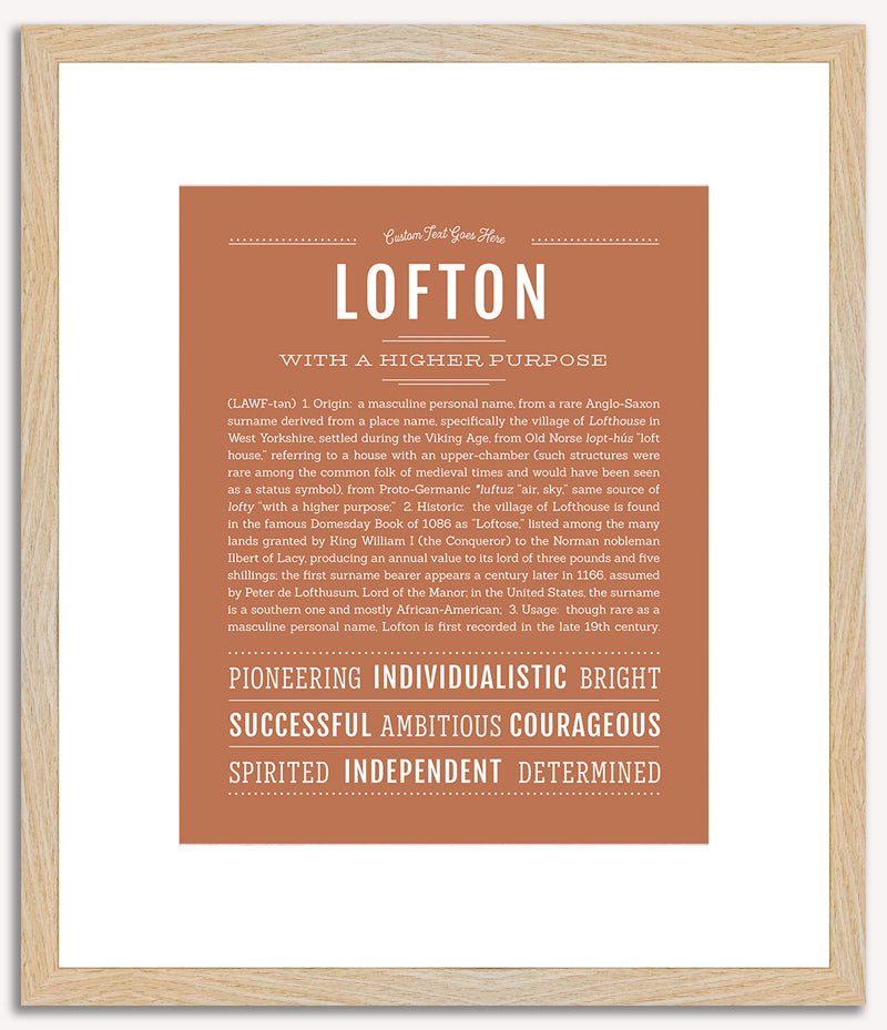 Lofton | Name Art Print