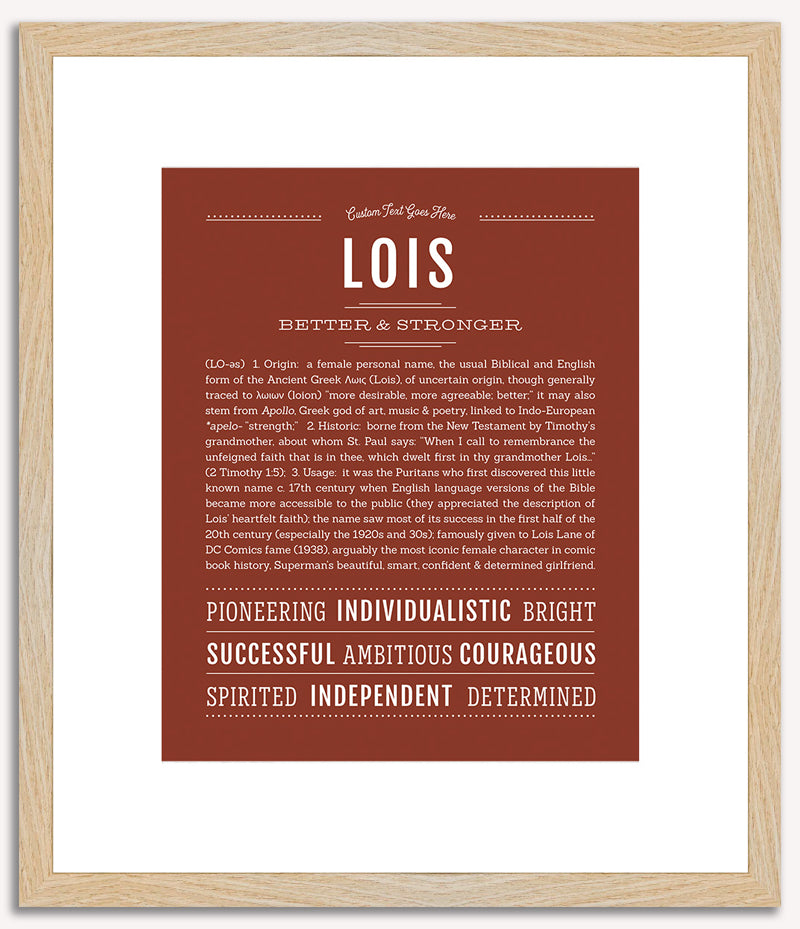 Lois | Name Art Print