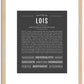 Lois | Name Art Print