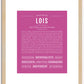 Lois | Name Art Print