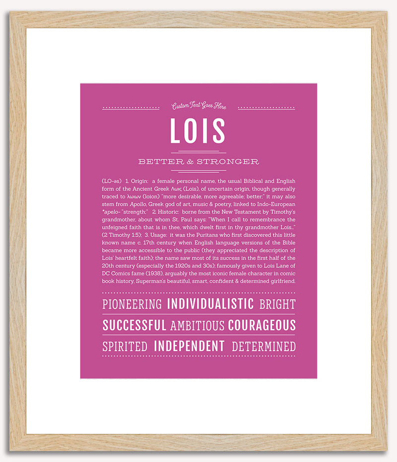 Lois | Name Art Print