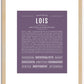 Lois | Name Art Print