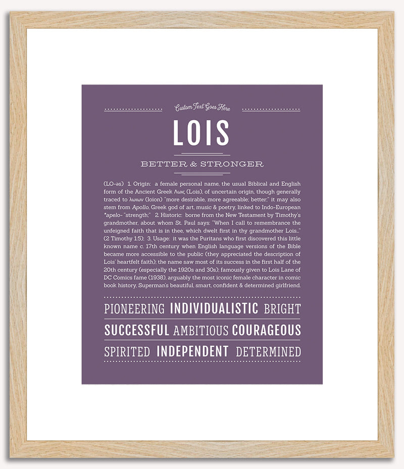 Lois | Name Art Print