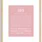 Lois | Name Art Print