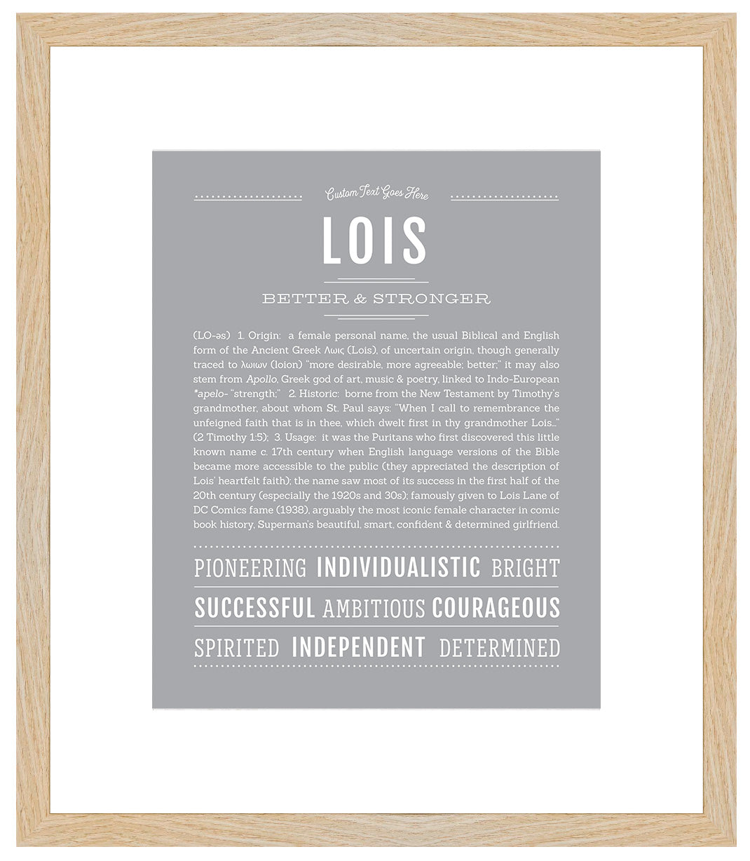 Lois | Name Art Print