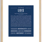 Lois | Name Art Print